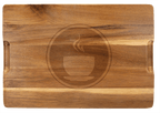Personalized 13" x 9" Acacia Wood/Slate Cutting Board
