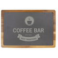 Personalized 13" x 9" Acacia Wood/Slate Cutting Board