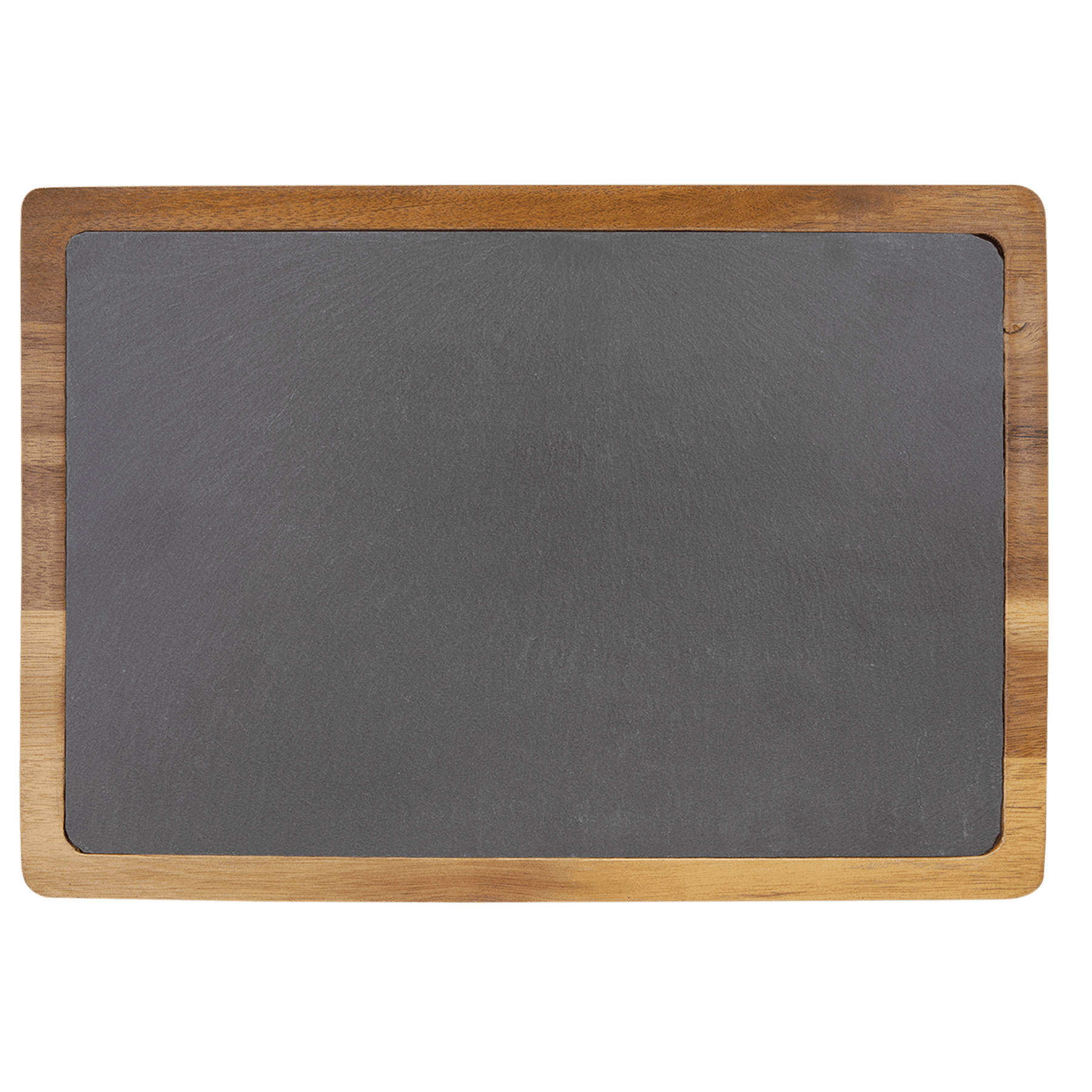 Personalized 13" x 9" Acacia Wood/Slate Cutting Board