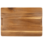 Personalized 13" x 9" Acacia Wood/Slate Cutting Board