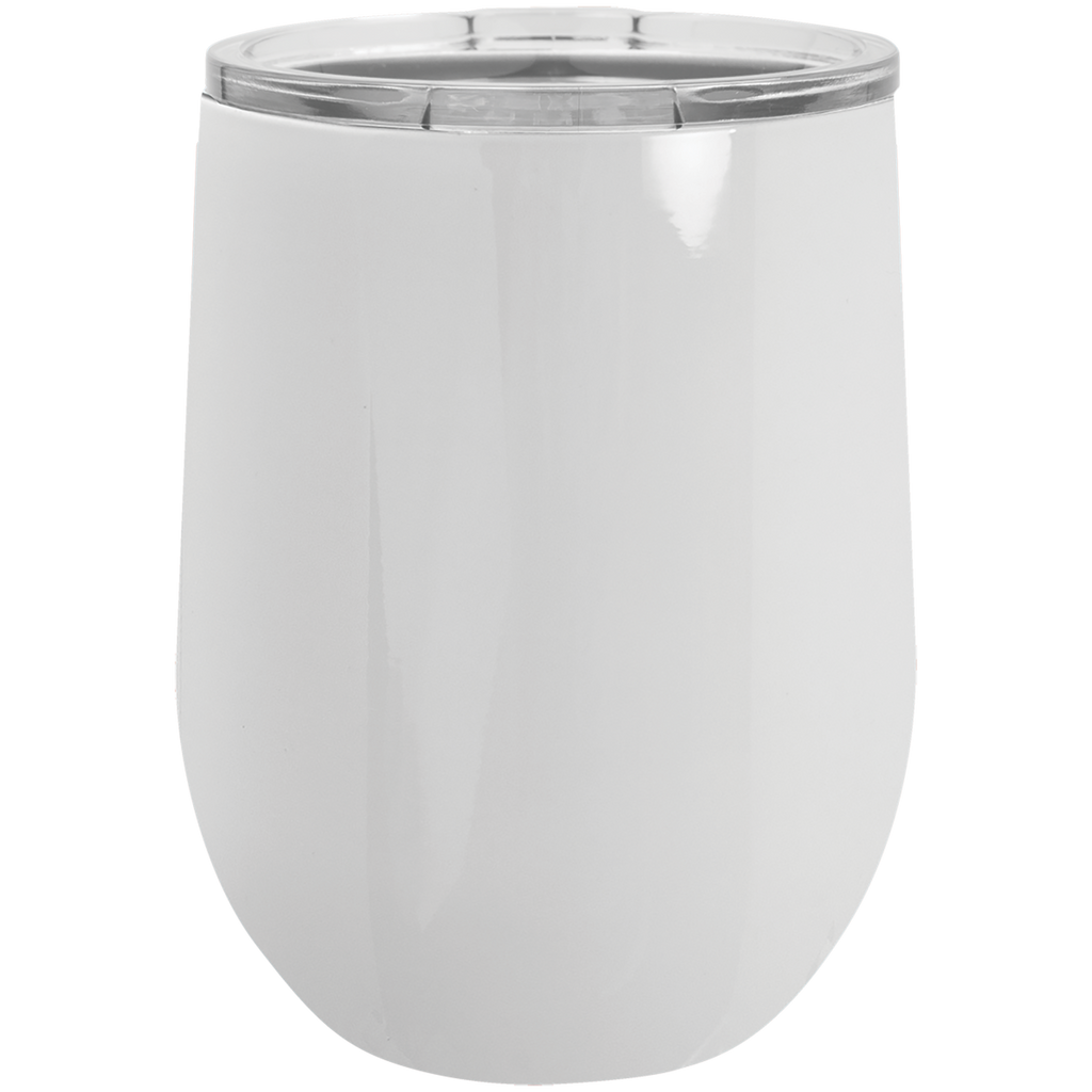Personalized 12 oz Polar Camel Stemless Wine Tumbler (White) – Sublimation Ready w/ Lid