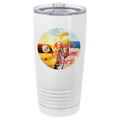Full Color 20 oz. Polar Camel Ringneck Tumbler with Lid-White