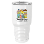 Sublimatable Polar Camel 30 oz. White Vacuum Insulated Tumbler w/Lid