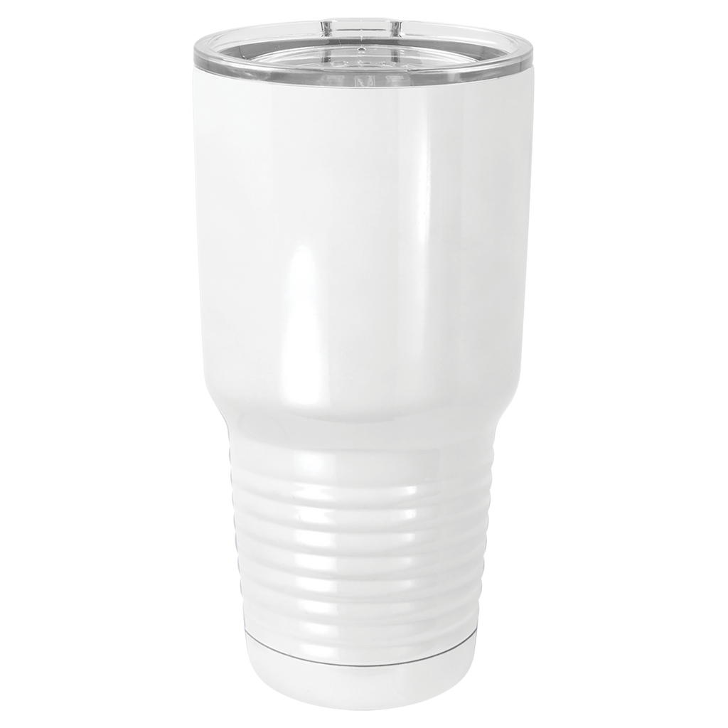 Sublimatable Polar Camel 30 oz. White Vacuum Insulated Tumbler w/Lid
