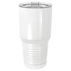 Sublimatable Polar Camel 30 oz. White Vacuum Insulated Tumbler w/Lid