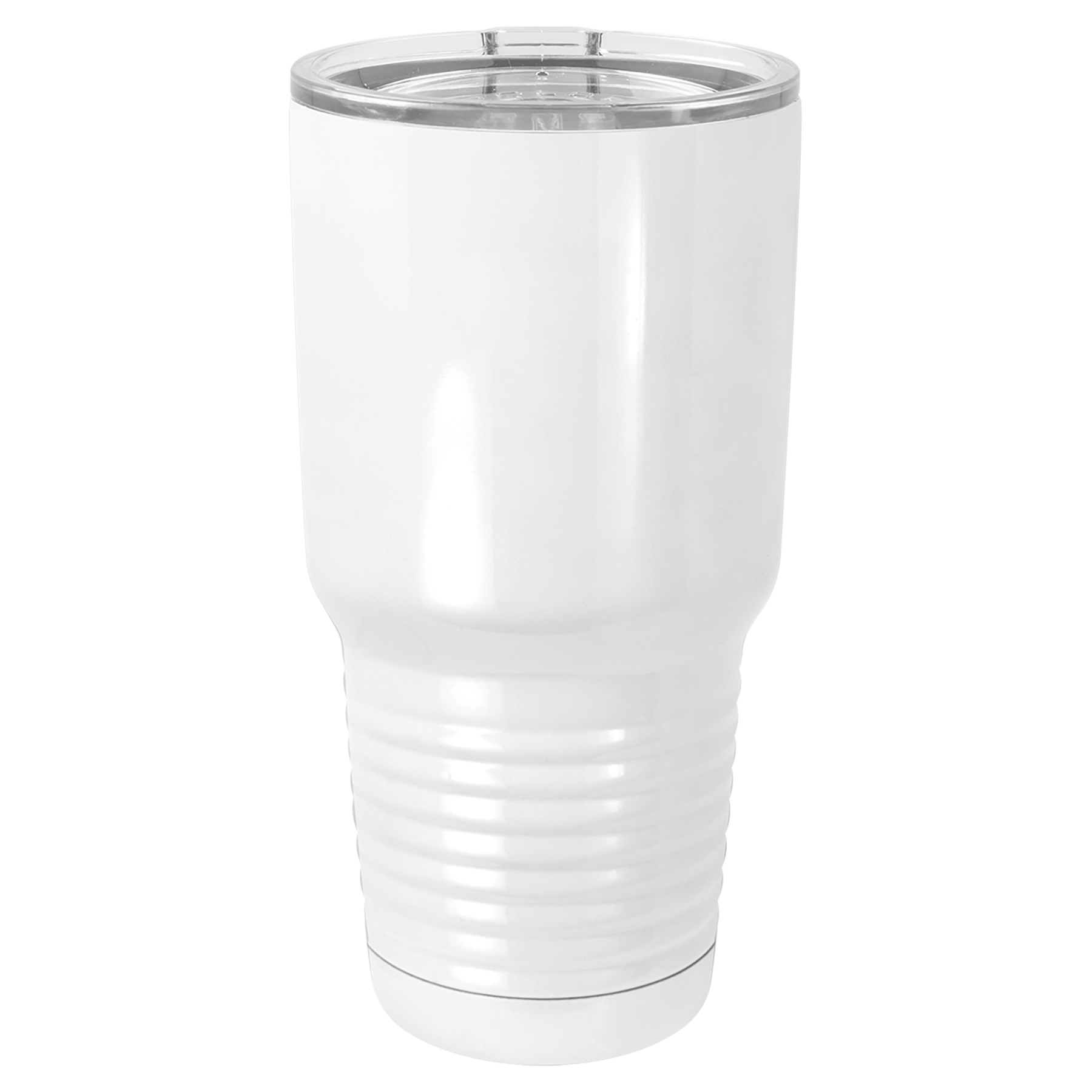 Sublimatable Polar Camel 30 oz. White Vacuum Insulated Tumbler w/Lid