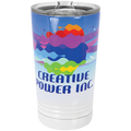 Personalized 16 oz Polar Camel Pint Tumbler (White) – Sublimation Ready w/ Slider Lid