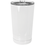 Personalized 16 oz Polar Camel Pint Tumbler (White) – Sublimation Ready w/ Slider Lid