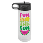 White Polar Camel Sublimatable 20 oz. Water Bottle