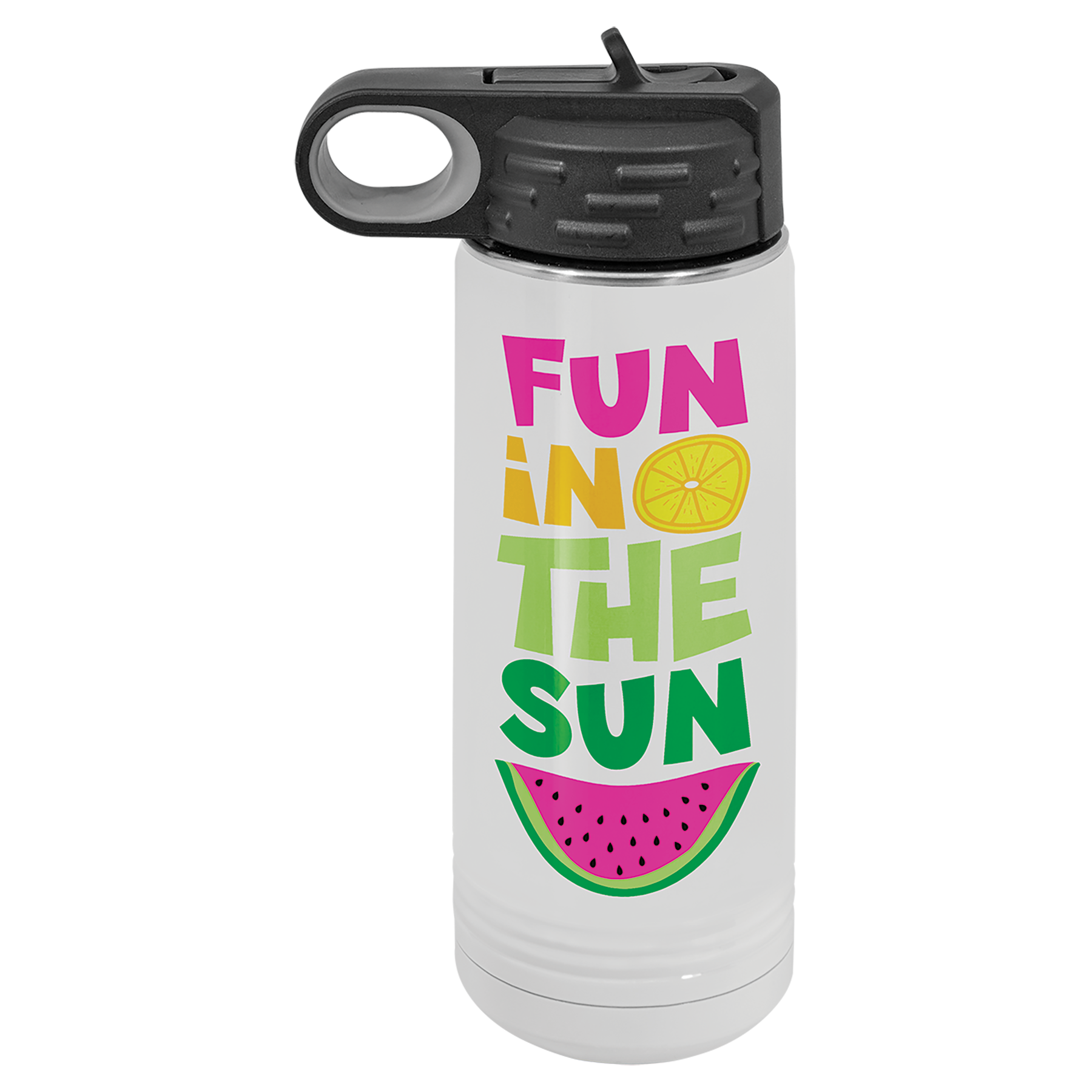 White Polar Camel Sublimatable 20 oz. Water Bottle
