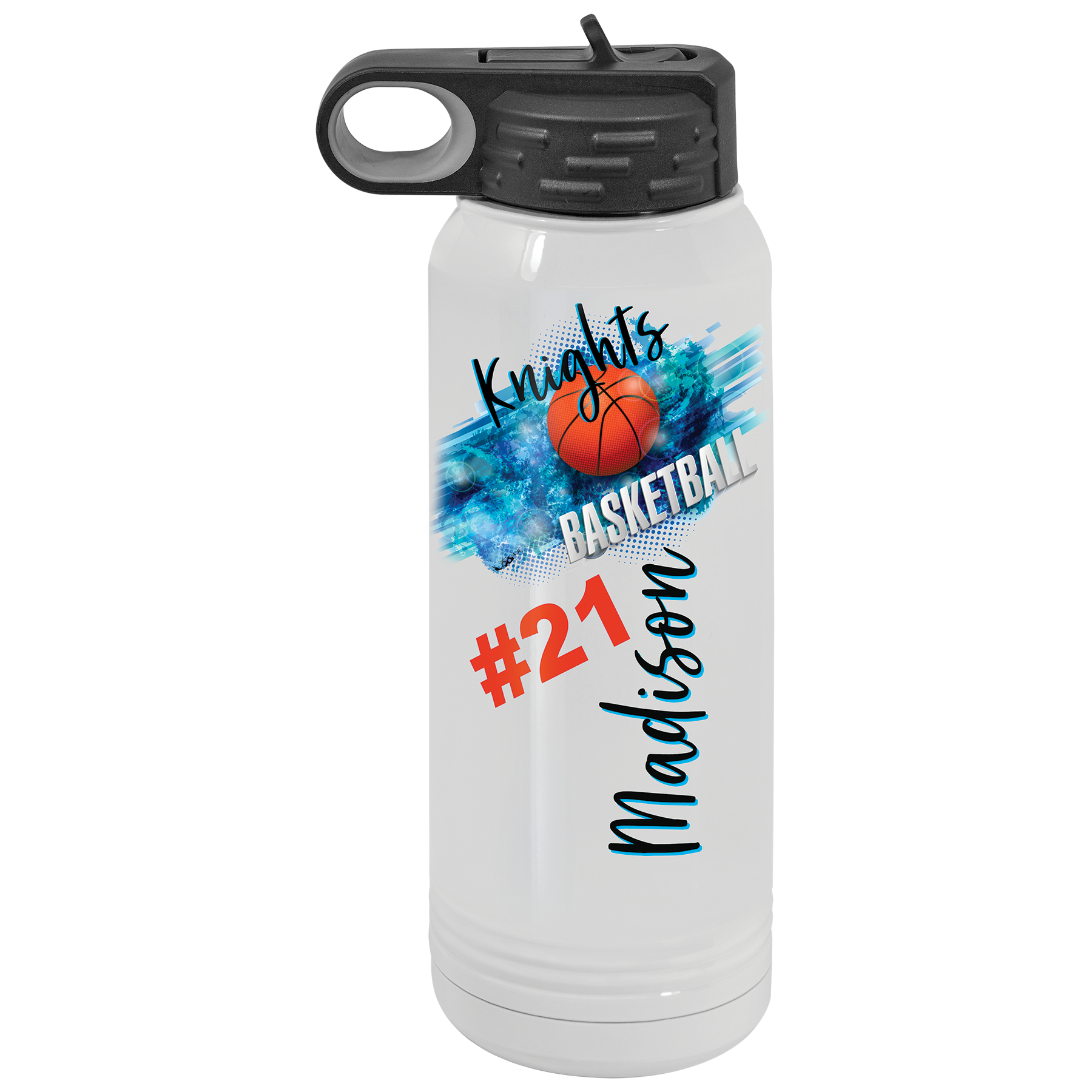 Polar Camel 30 oz. White Sublimatable Stainless Steel Water Bottle