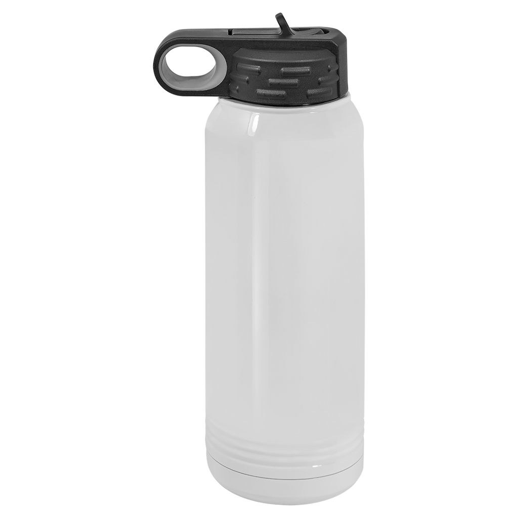 Polar Camel 30 oz. White Sublimatable Stainless Steel Water Bottle