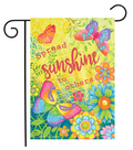 Spread Sunshine To Others Garden Flag (Colorful Floral & Butterfly Yard Flag)