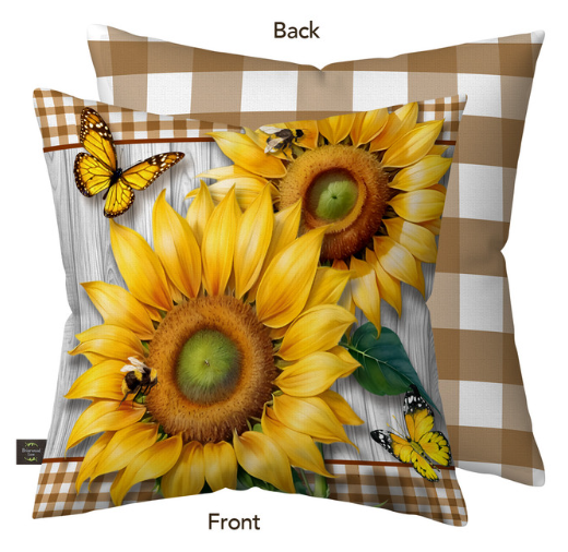 Sunflower Duo Decorative Throw Pillow