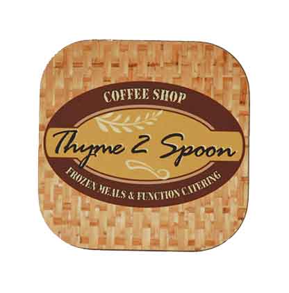 Personalized 4" x 4" Gloss White Unisub MDF 4-Pack Square Coaster – Sublimation Ready