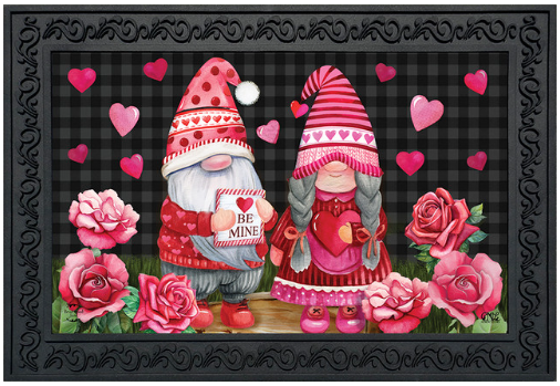 Valentine’s Gnomes “Be Mine” Doormat (18" x 30")