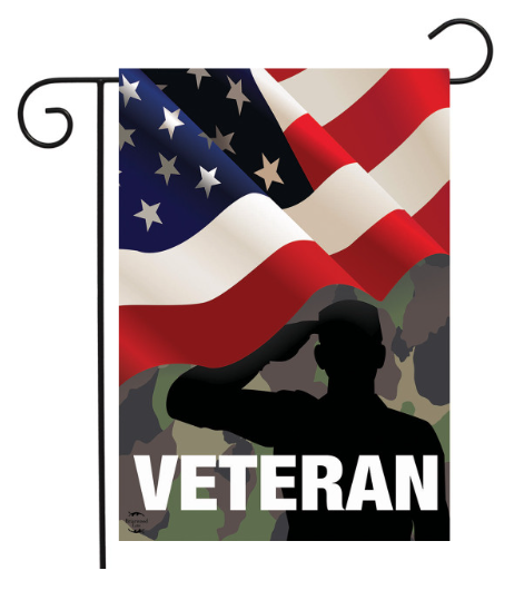 Veteran Garden Flag (American Flag Military Tribute Yard Flag)
