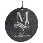Personalized Memorial Wind Chime (30” or 36”) with Custom Laser-Engraved 4” Disc