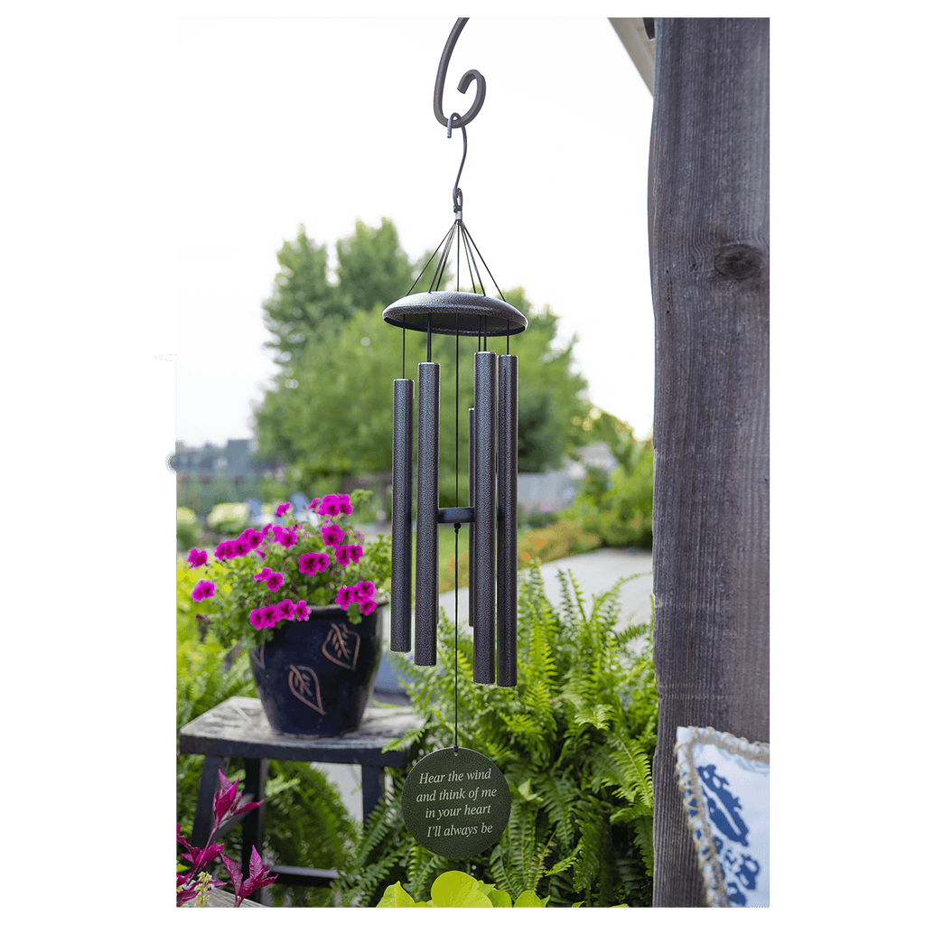 Personalized Memorial Wind Chime (30” or 36”) with Custom Laser-Engraved 4” Disc