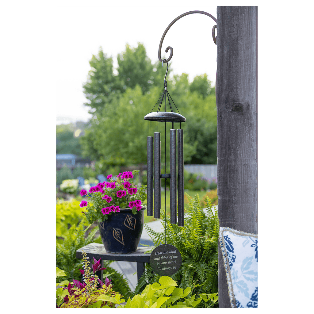 Personalized Memorial Wind Chime (30” or 36”) with Custom Laser-Engraved 4” Disc
