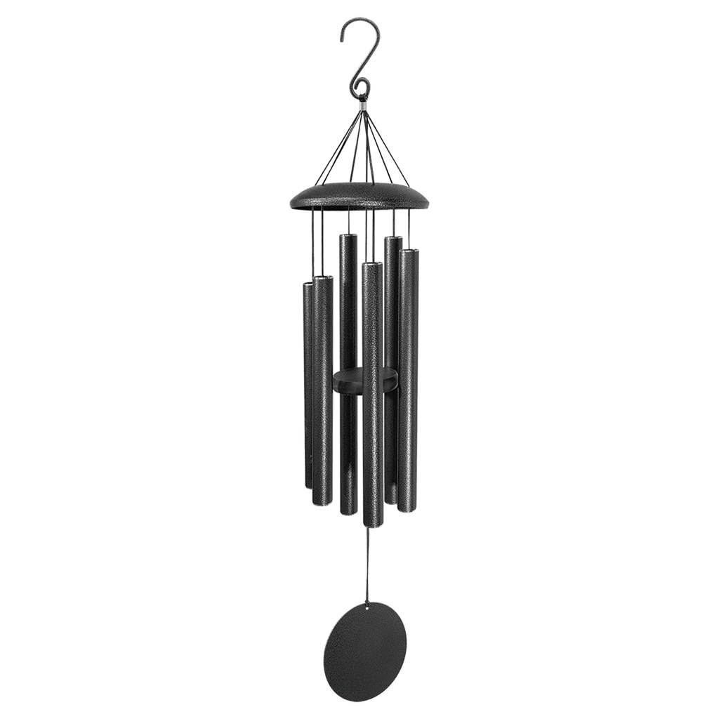 Personalized Memorial Wind Chime (30” or 36”) with Custom Laser-Engraved 4” Disc