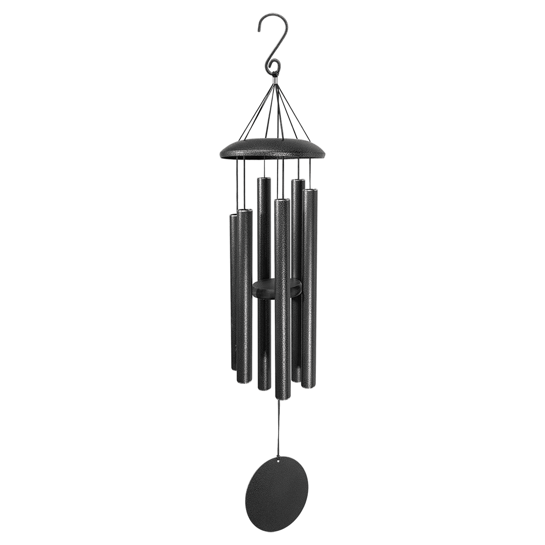 Personalized Memorial Wind Chime (30” or 36”) with Custom Laser-Engraved 4” Disc