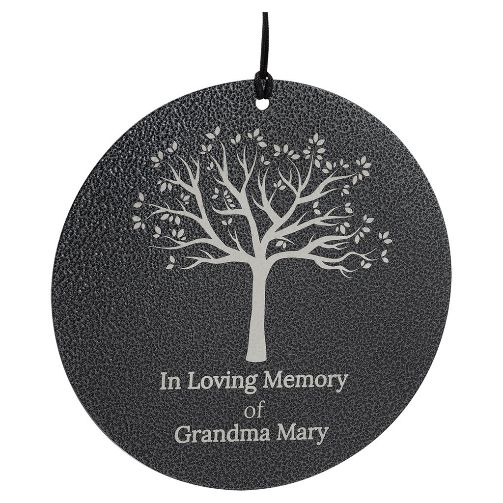 Personalized Memorial Wind Chime (30” or 36”) with Custom Laser-Engraved 4” Disc