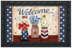 Welcome American Mason Jars Doormat