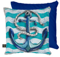 Welcome Anchor Decorative Throw Pillow