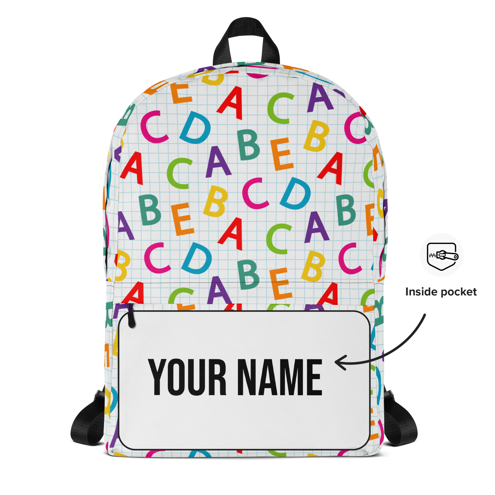 Personalized School Backpack (Embroidered Name) | Back to School Kids Backpack