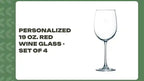 Personalized 19 oz. Red Wine Glass - Set of 4 by@Outfy