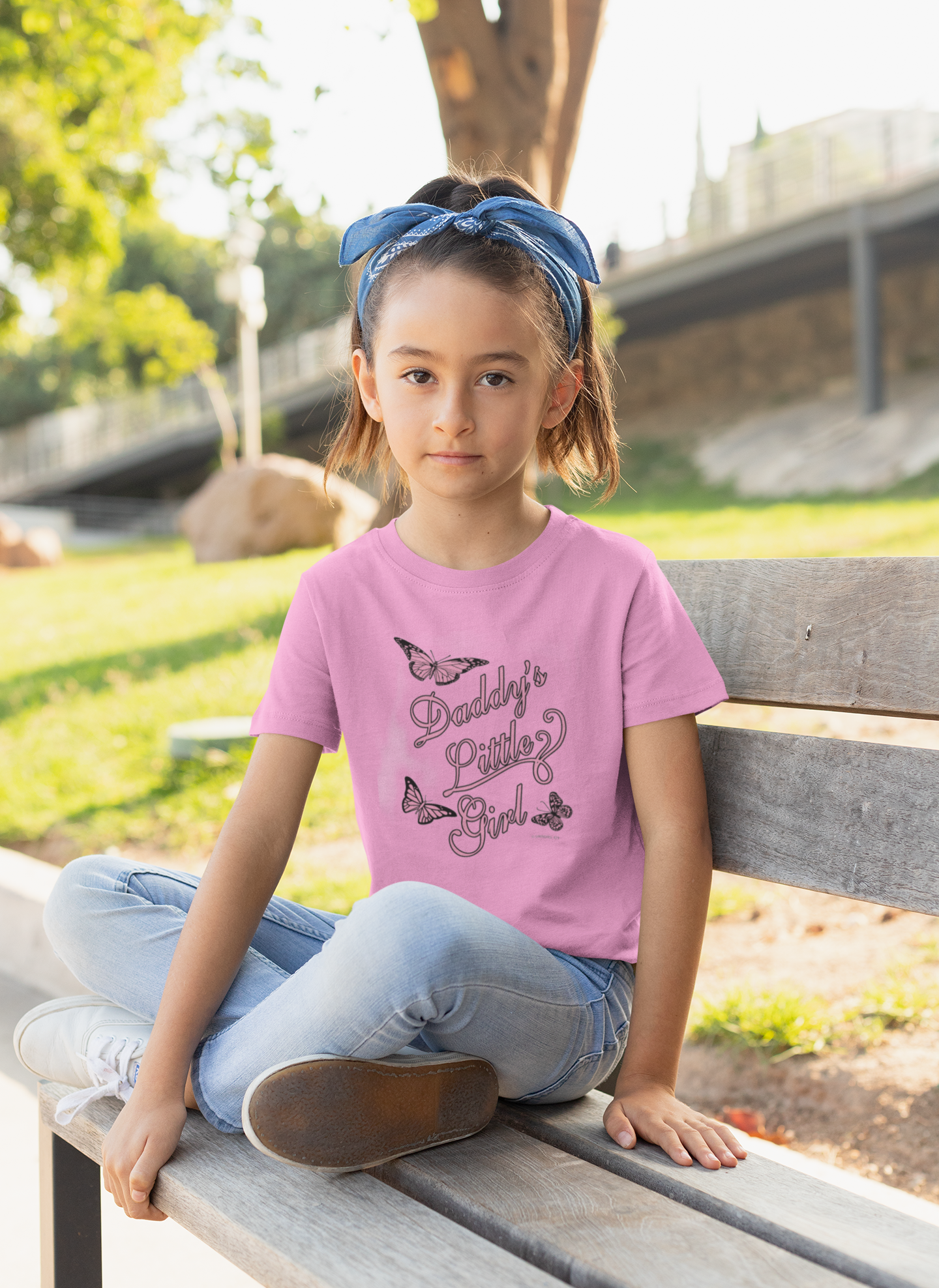 Daddy's Little Girl Youth Pink T-Shirt
