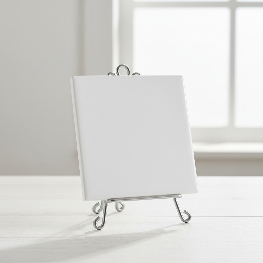 Personalized White Ceramic Tile (4 1/4" x 4 1/4") – Sublimation Ready