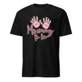 Mommy to Be Black graphic t-shirt for expecting mothers, perfect as a pregnancy announcement tee or baby shower gift from Wrapped and Wready
