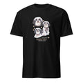 Black t-shirt with Shih Tzu dog illustration and If It's Not A Shih Tzu It's Just A Dog T-shirt on a white background