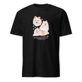 Black t-shirt with Pomeranian dog illustration and If It's Not A Pomeranian It's Just A Dog T-shirt on a white background