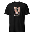 Black t-shirt with Pitbull dog illustration and If It's Not A Pitbull It's Just A Dog T-shirt on a white background