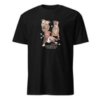 Black t-shirt with Pitbull dog illustration and If It's Not A Pitbull It's Just A Dog T-shirt on a white background