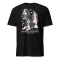 Black t-shirt with Cavalier King Charles Spaniel dog illustration and If It's Not A Cavalier King Charles Spaniel It's Just A Dog T-shirt on a white background