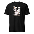 Black t-shirt with Jack Russell Terrier dog illustration and If It's Not A Jack Russell Terrier It's Just A Dog T-shirt on a white background