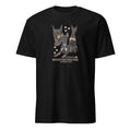 Black t-shirt with Miniature Pinscher dog illustration and If It's Not A Miniature Pinscher  It's Just A Dog T-shirt on a white background