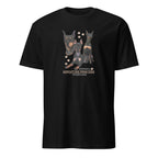 Black t-shirt with Miniature Pinscher dog illustration and If It's Not A Miniature Pinscher  It's Just A Dog T-shirt on a white background
