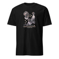 Black t-shirt with German Shorthair Pointer dog illustration and If It's Not A German Shorthair Pointer It's Just A Dog T-shirt on a white background