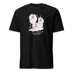 Black t-shirt with Maltese graphic and If It's Not A Maltese It's Just A Dog text on a white 