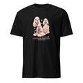 Black t-shirt with Cocker Spaniel graphic and If It's Not A Cocker Spaniel It's Just A Dog text on a white 