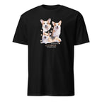 Black t-shirt with Corgi graphic and If It's Not A Corgi It's Just A Dog text on a white background