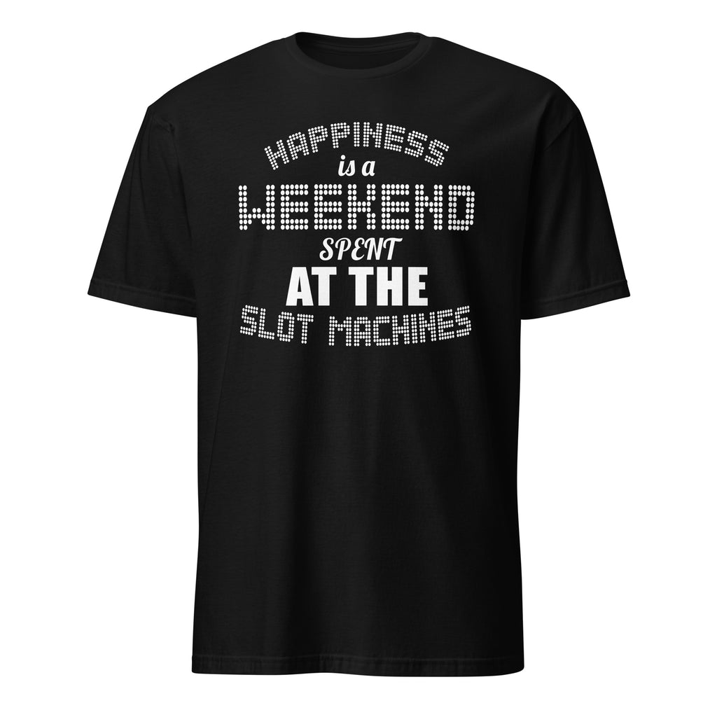 Black t-shirt with a graphic of an airplane featuring an American flag design on a white background