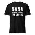 Black t-shirt with 'PLAIN FAMOUS' text on a white background