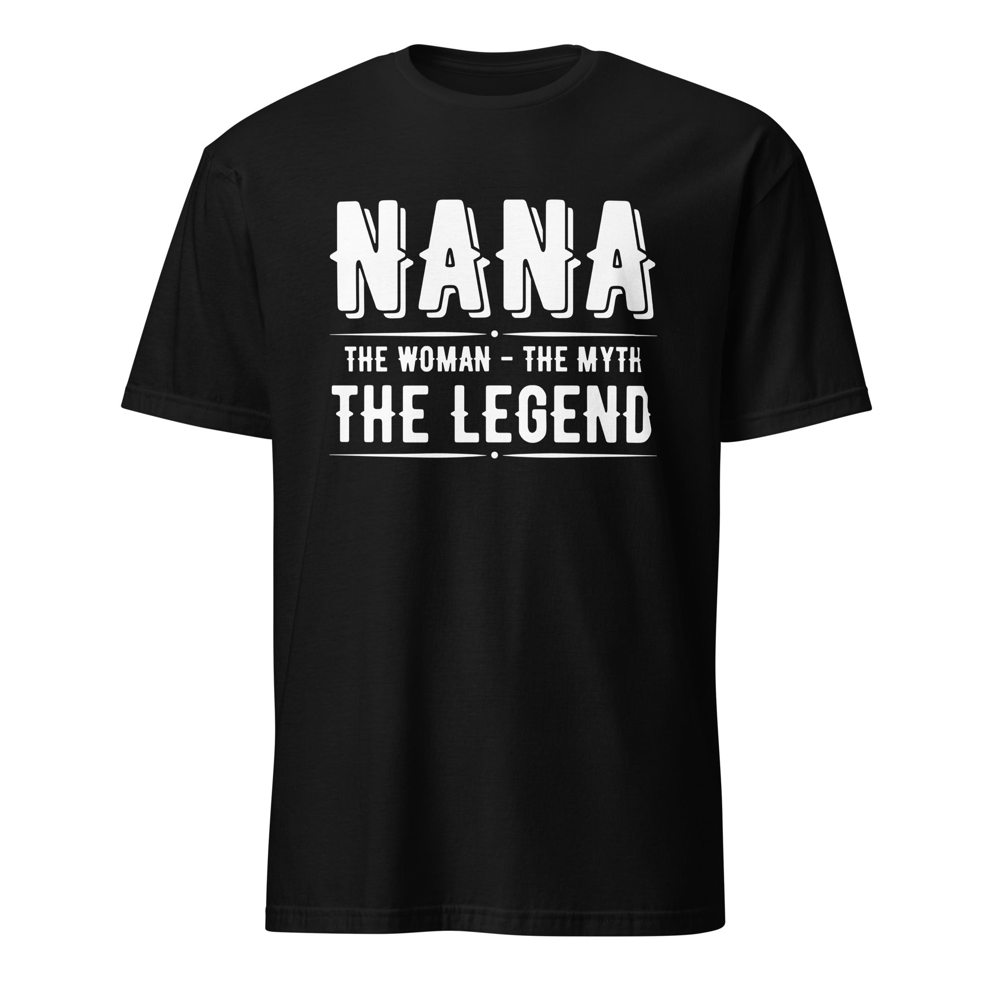 Black t-shirt with 'PLAIN FAMOUS' text on a white background
