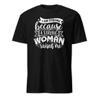 Black t-shirt with 'Bregman's Bomb Squad' graphic design on a white background